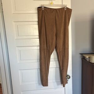 Lysse Brown Suede Pants/Leggings